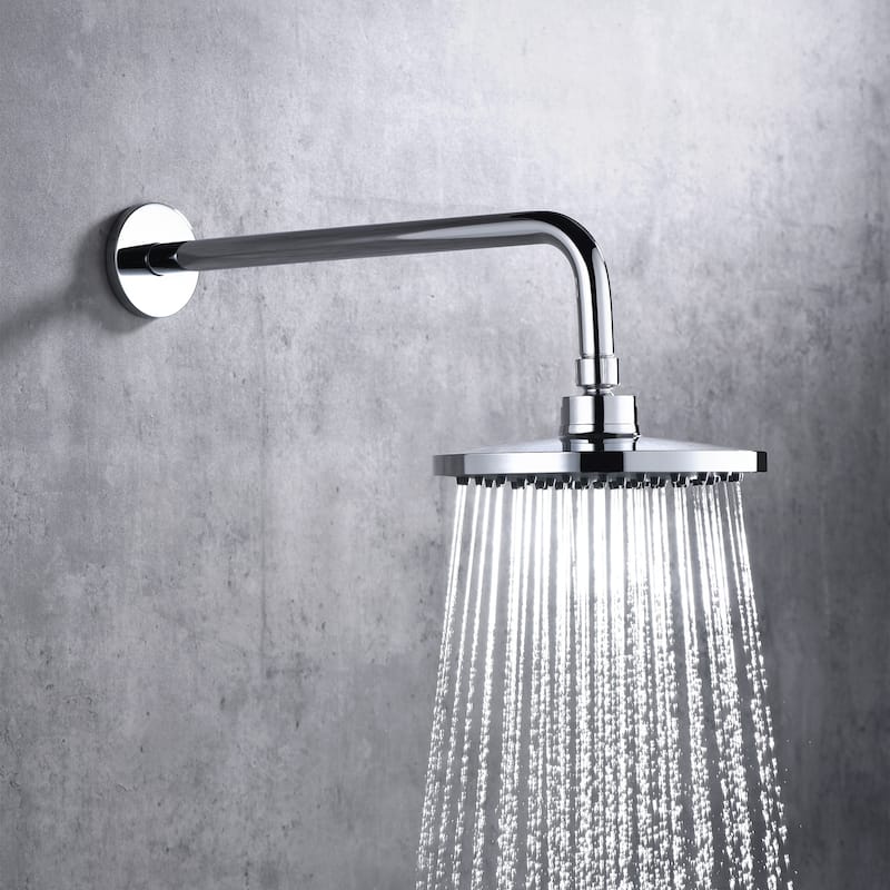 Luxier RA02 15 in. Shower Arm and Flange - Chrome