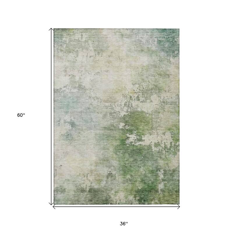 HomeRoots Abstract Transitional Rectangle Outdoor Rug