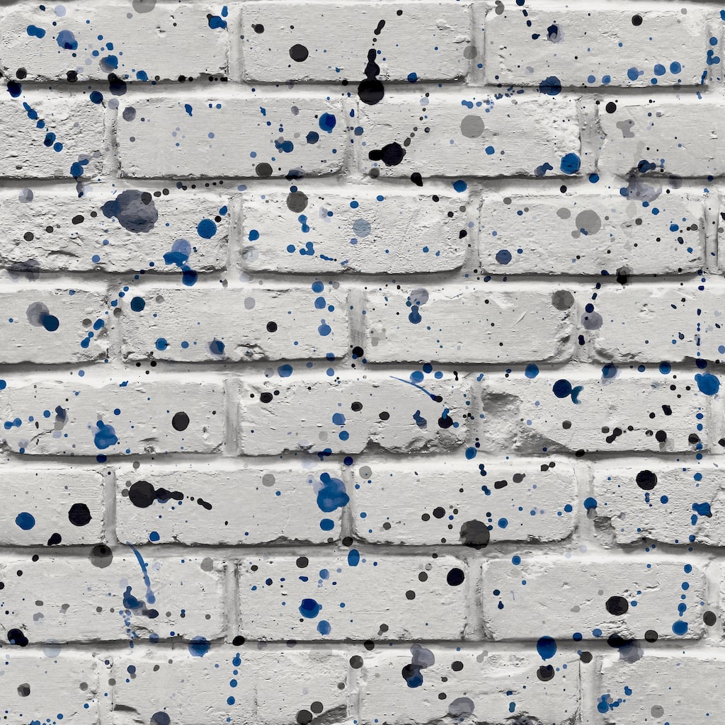 Advantage Splatter Wall Grey Abstract Wallpaper