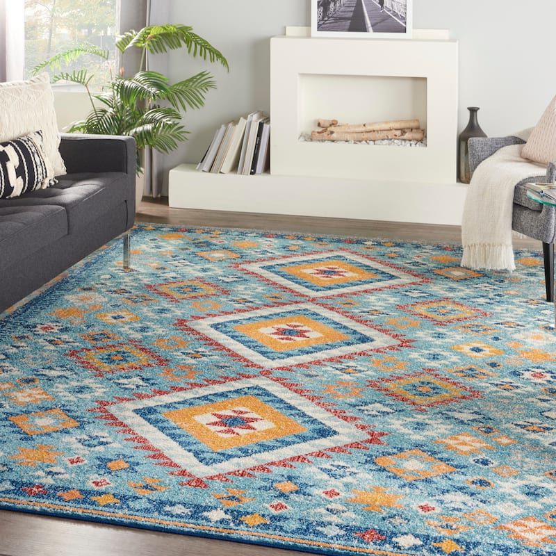 Nourison Passion Modern Boho Tribal Area Rug