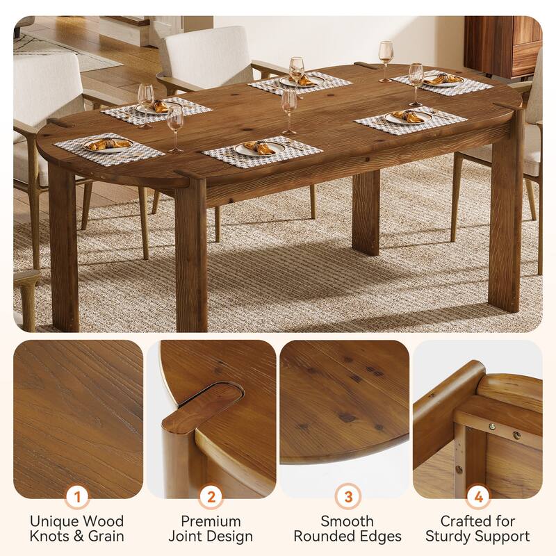 Oval Dining Room Table for Kitchen