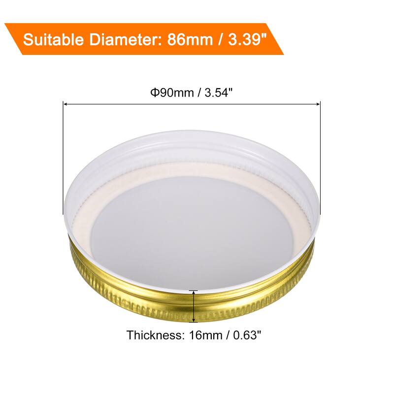 Mason Jar Lids, 24 Pcs - Tinplate Canning Lids Leak Proof