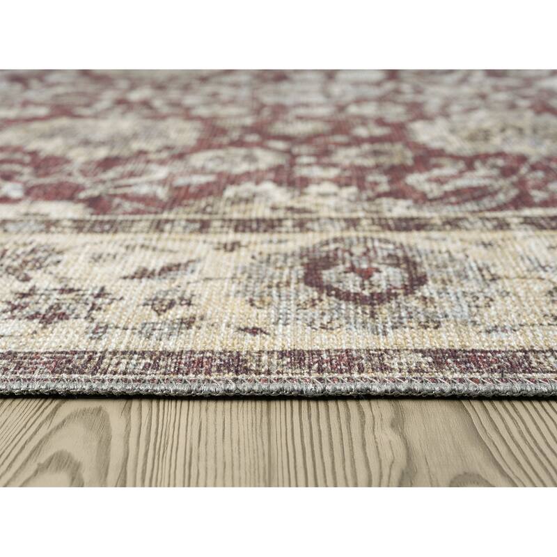 Legacy Cairo Traditional Bordered Washable Area Rug