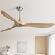 preview thumbnail 4 of 3, Sofucor 52''/60" Large Ceiling Fan without Lights, Remote Control and Reversible Motor Included, Smart Optinal