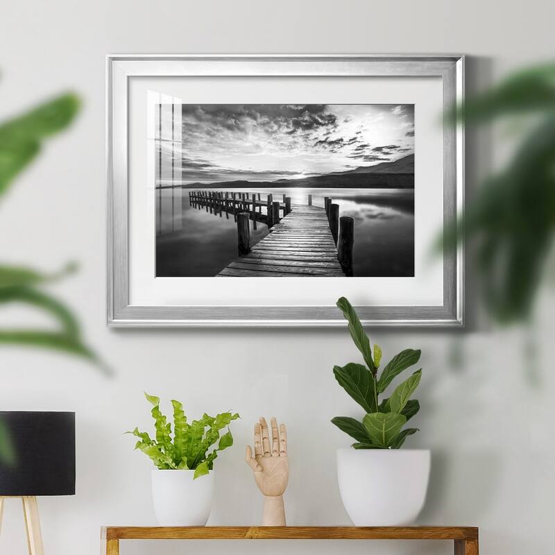 Evening Dock Premium Framed Print - Ready to Hang