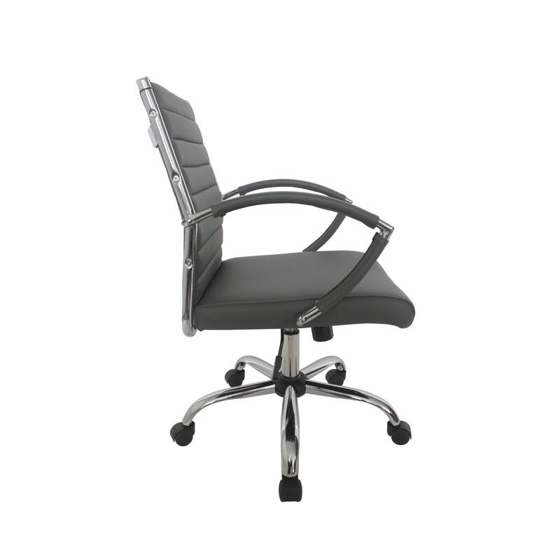 Corrigan Modern Tufted Deep Seat Faux Leather Office Chair by Furniture of America