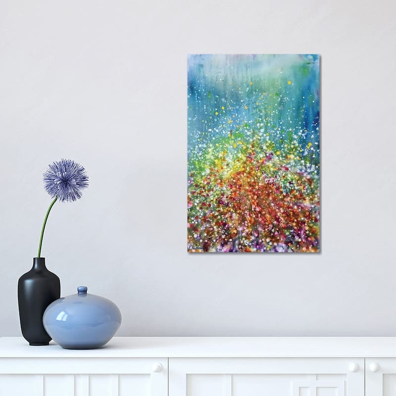 iCanvas "Poppies Outside Emerald City" by Kristen Pobatschnig Canvas Print - 18x12x1.5