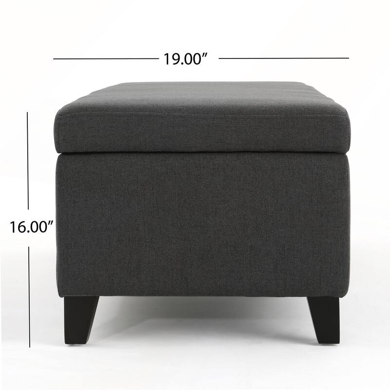 Storage Ottoman with Dense Foam Padding and Ample Space for Modern Living and Multi-Functional Use