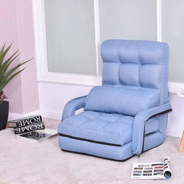 Shop Costway Folding Lazy Sofa Lounger Bed Floor Chair Sofa With