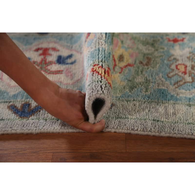Grey Oushak Oriental Area Rug Handmade Bedroom Wool Carpet - 8'0"x 10'0"
