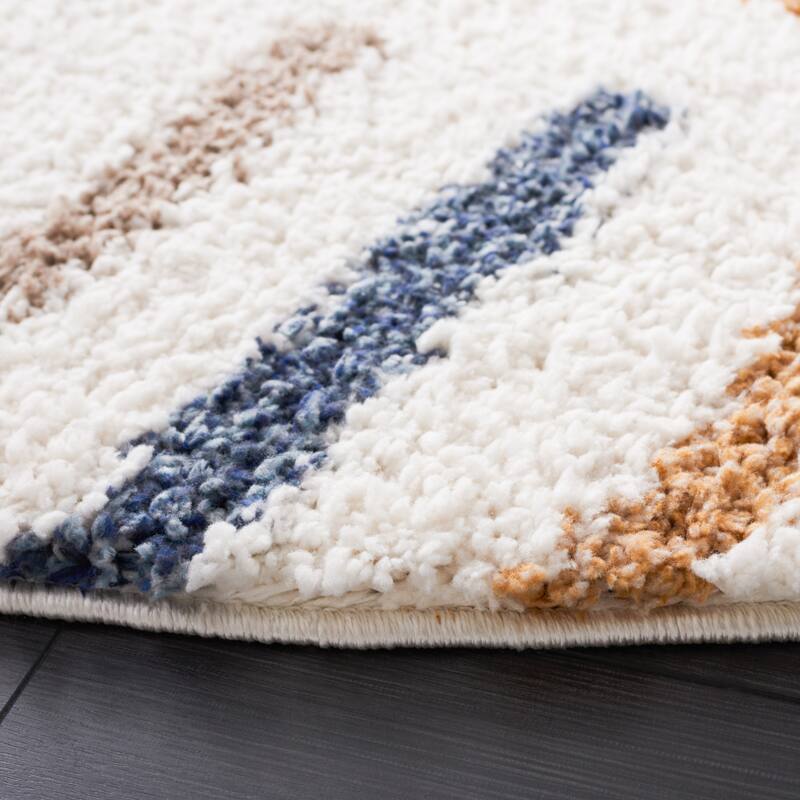 SAFAVIEH Calico Shag Tytti Geometric 1.5-inch Thick Rug