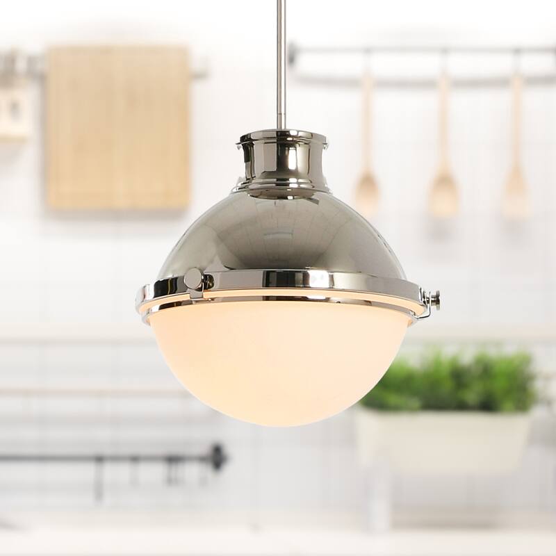 Robert Stevenson Lighting Cameron - Metal and Glass Ceiling Light