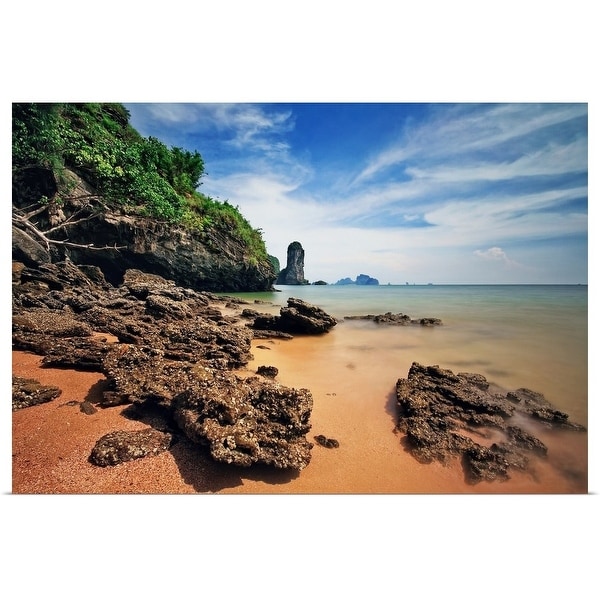 "Rock formations of Rai Lay beach" Poster Print