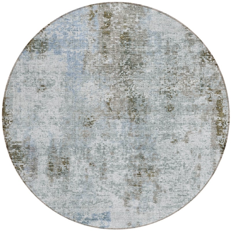 HomeRoots Abstract Transitional Rectangle Outdoor Rug