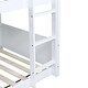 preview thumbnail 45 of 52, Wooden Low Height Twin Over Twin Bunk Bed Kids Bed with Guardrails,Ladder