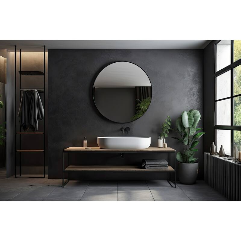 Varaluz Tablet Round Wall Mirror