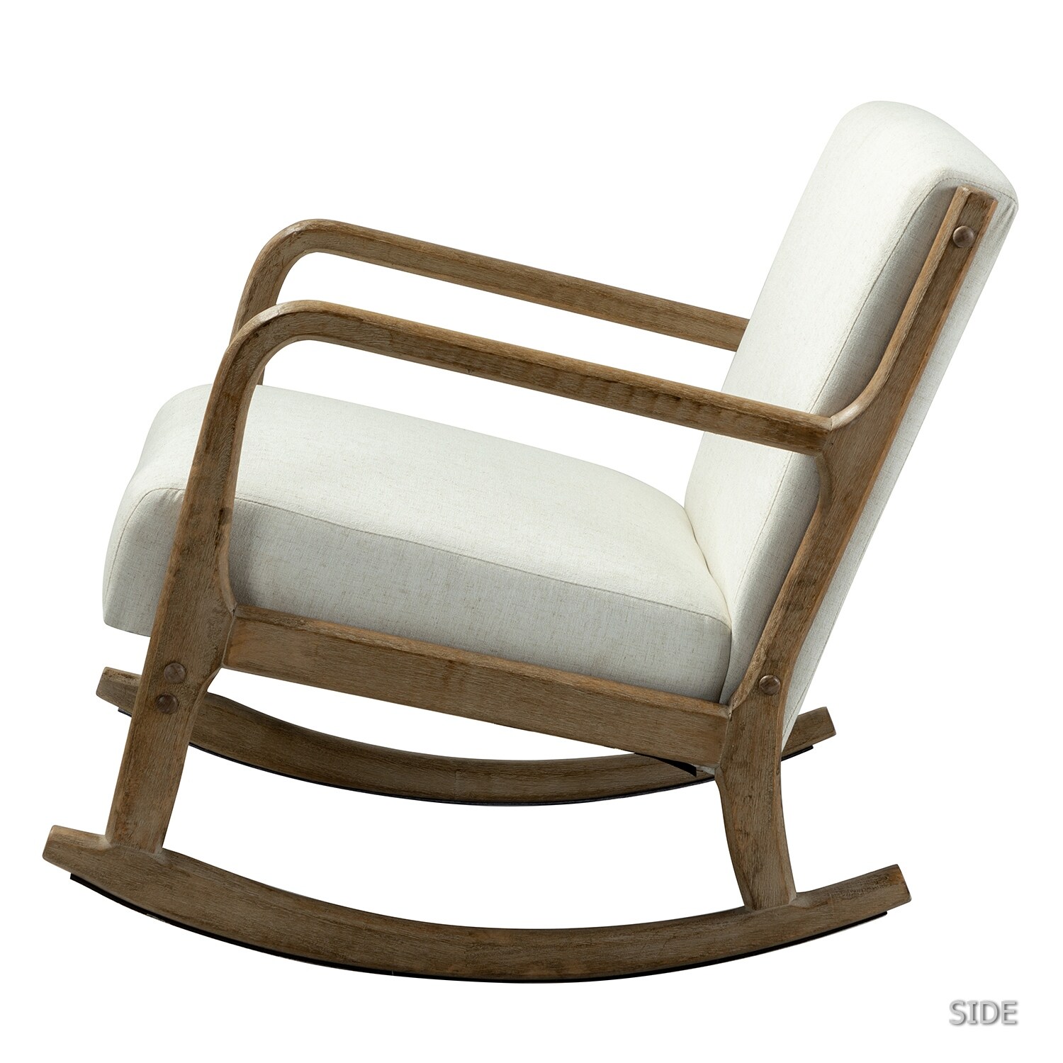 Carolo Rocking Chair with a Lumbar PillowSet of 2 by HULALA HOME
