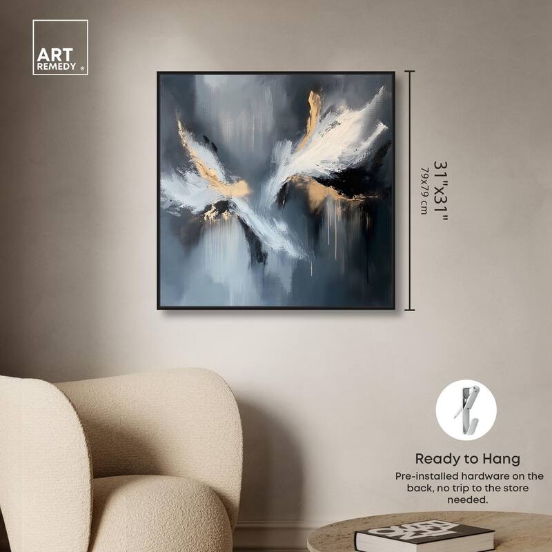 Wings of Gold Canvas by Art Remedy