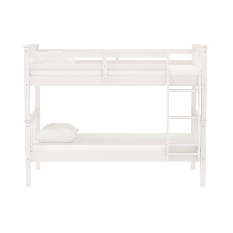 Walker Edison Como Solid Wood Mission Twin Convertible Bunk Bed