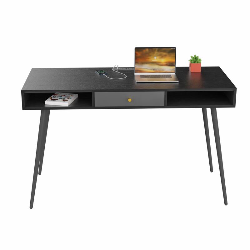 Multifunctional Computer Desk with USB Ports, Power Outlets On Sale