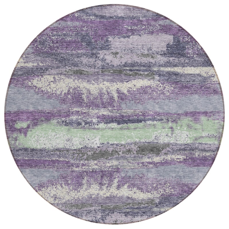 HomeRoots Abstract Transitional Rectangle Outdoor Rug