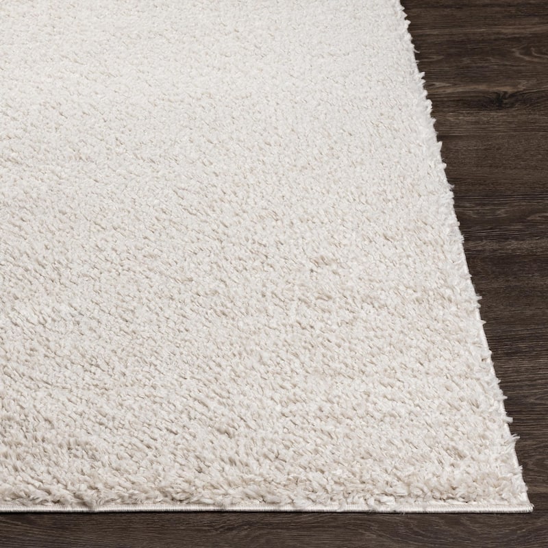 Livabliss Deluxe Shag Minimalist Medallion Area Rug