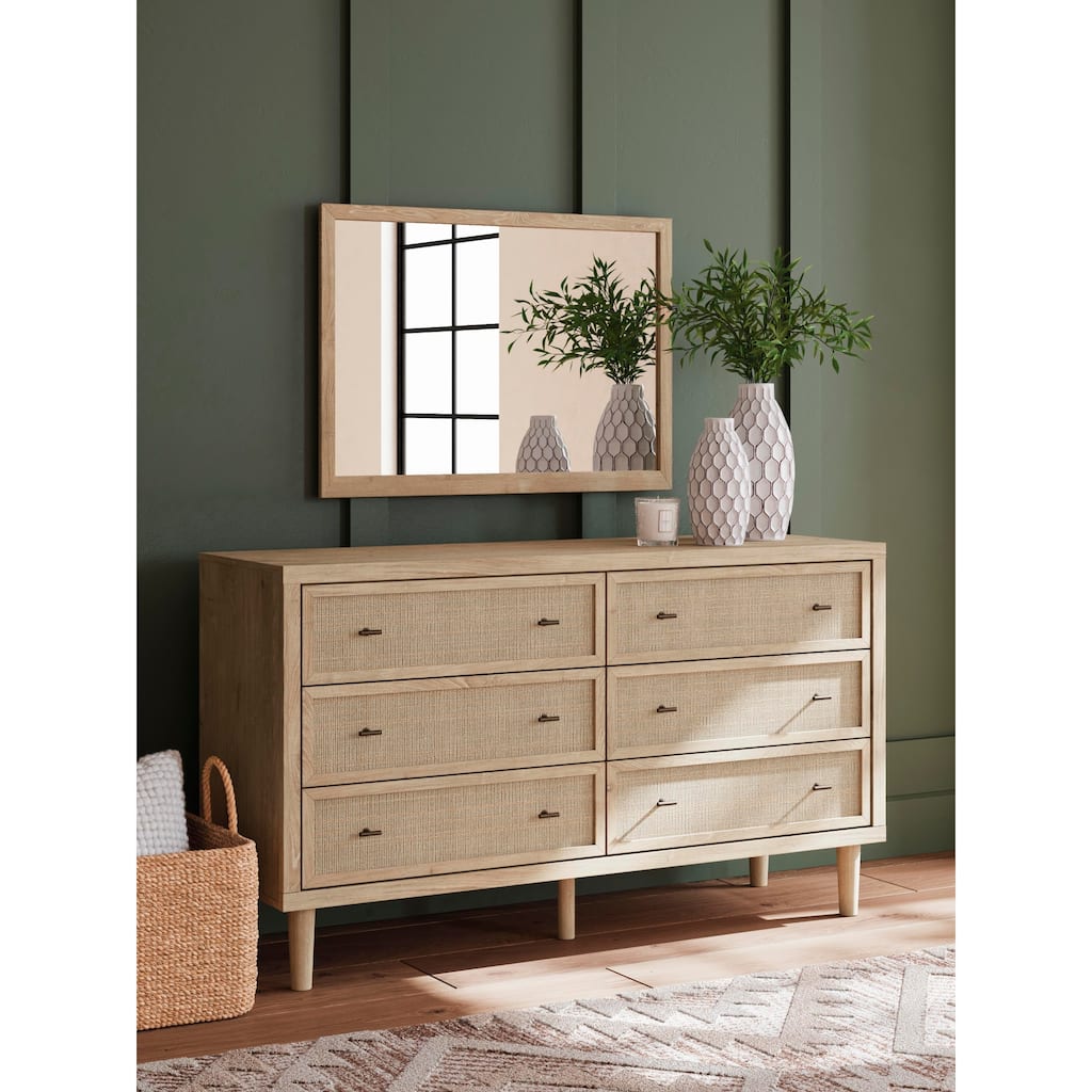 Signature Design by Ashley Cielden Brown Dresser and Mirror