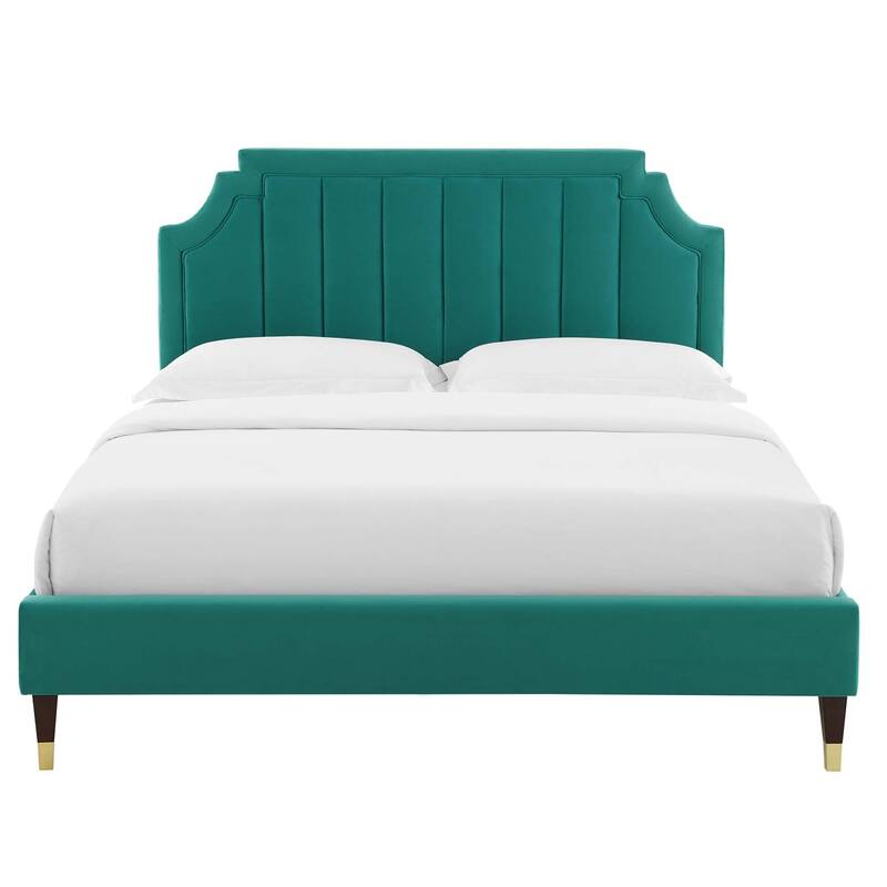 Sienna Performance Velvet Full Platform Bed