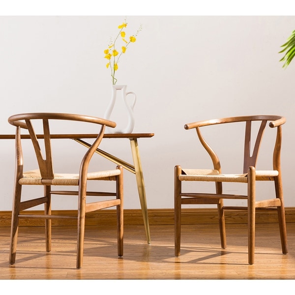 Porthos Home Qirin Wood Dining Chair, Kraft Rope And Beech Wood. Opens flyout.