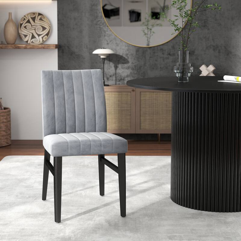 Roundhill Furniture Henriet 5-Piece Round Pedestal Dining Set