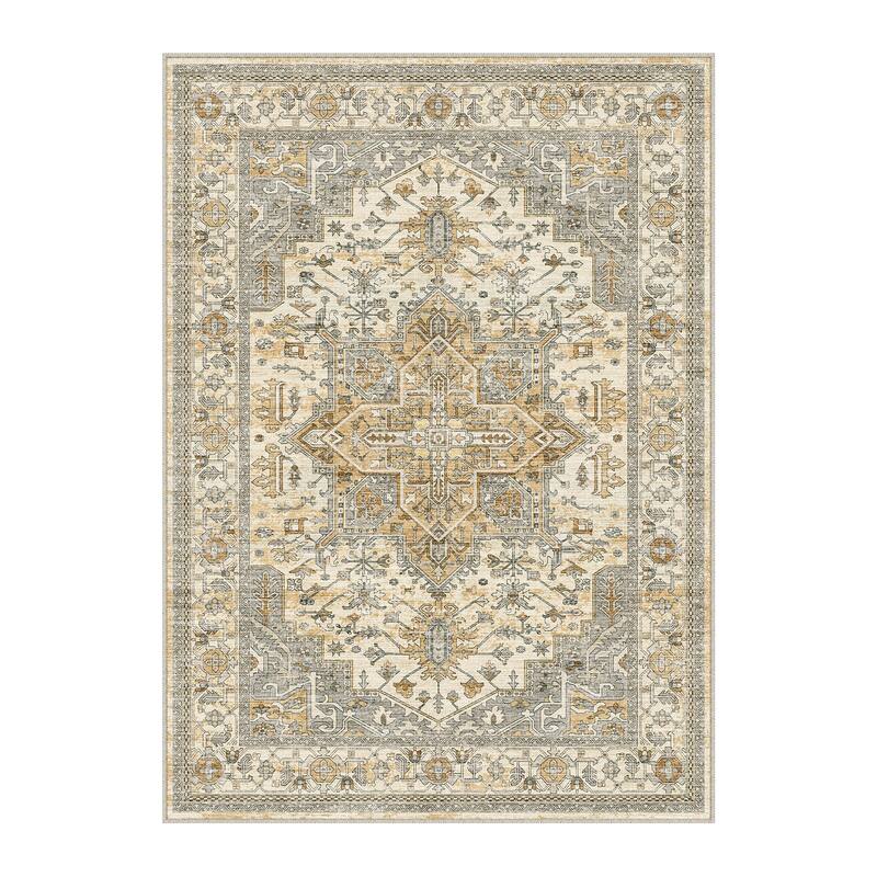 HomeRoots Oriental Traditional Rectangle Area Rug