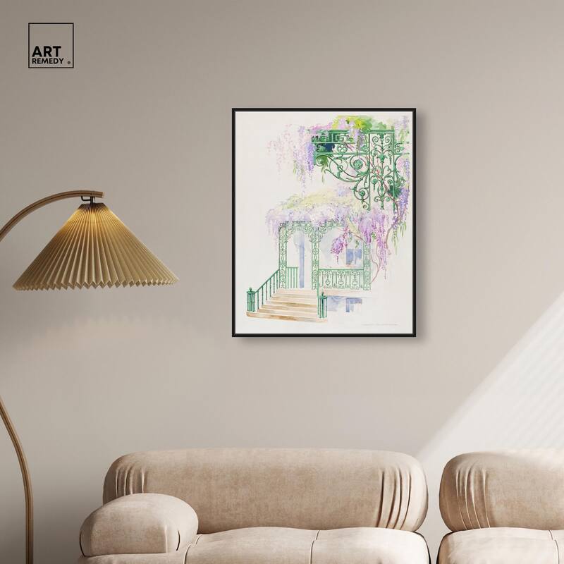 Cast Iron Porch Railing Canvas by Art Remedy