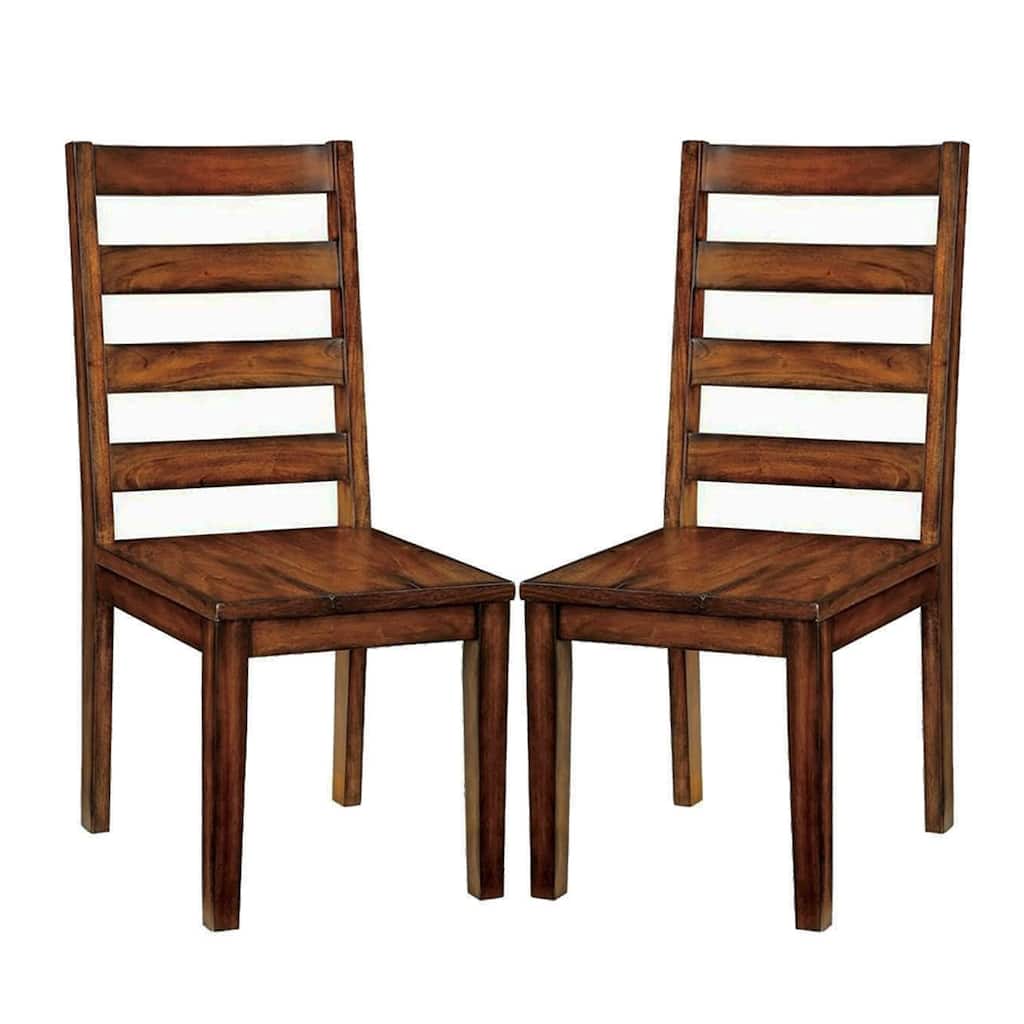 Set of 2 Wooden Dining Chairs