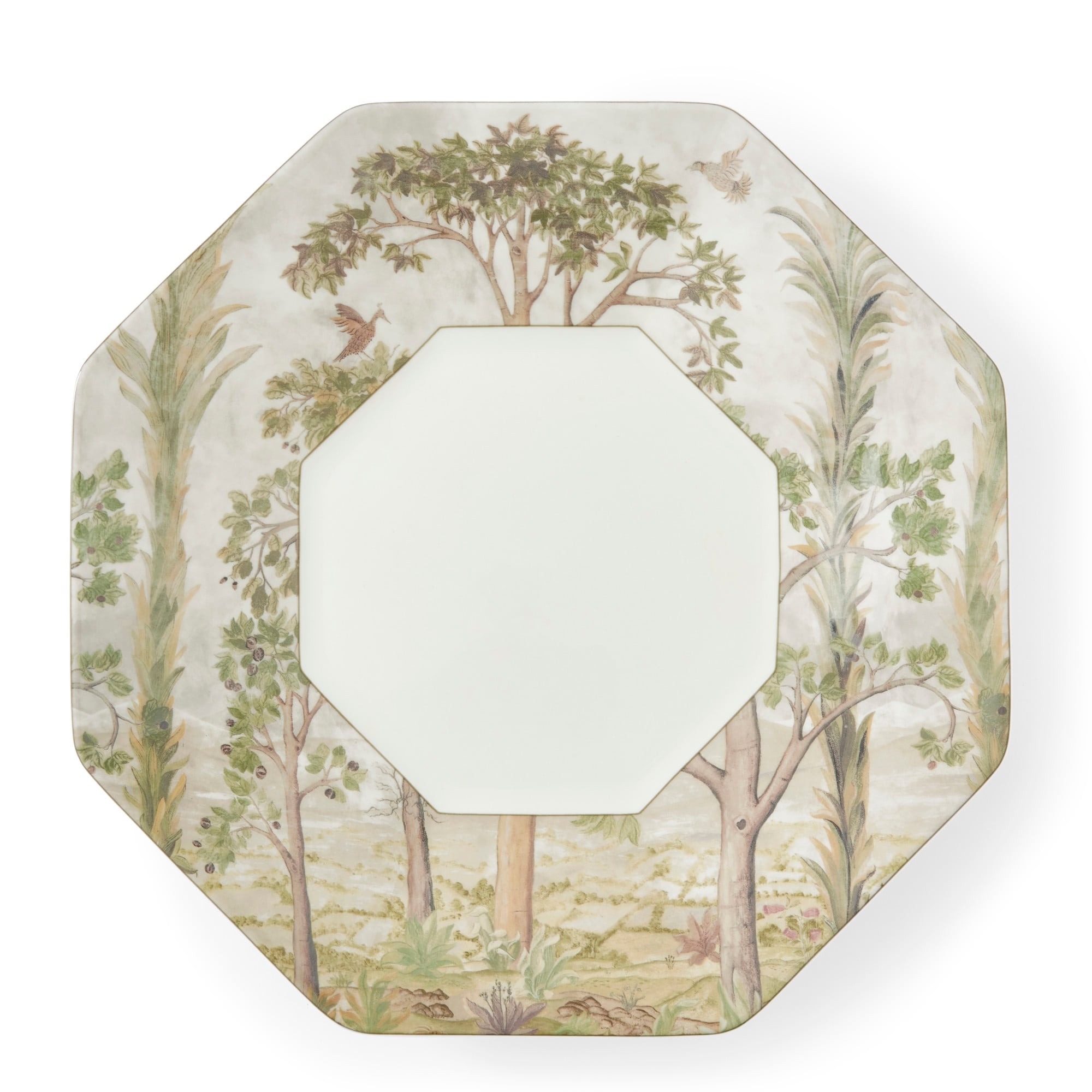 Kit Kemp for Spode Tall Trees Octagonal Platter - 14 Inch