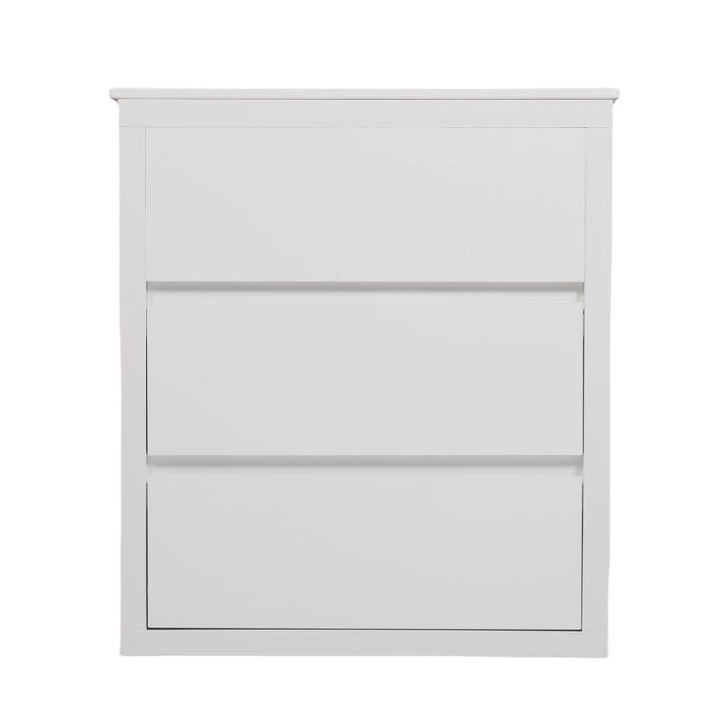 Minimalist Bathroom Cabinet Storage Vanity with 2 Lager Drawers