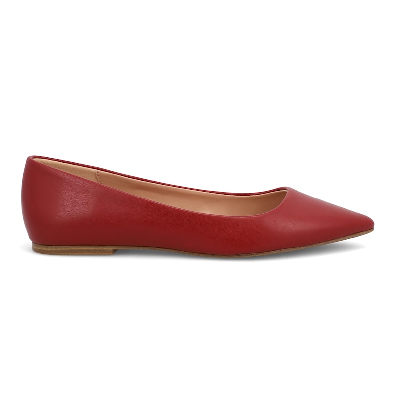 MIA Avi Pointed-Toe Faux Leather Flat
