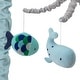 preview thumbnail 3 of 2, Lambs & Ivy Oceania Blue/Gray Whale/Fish Nautical/Ocean Musical Baby Crib Mobile