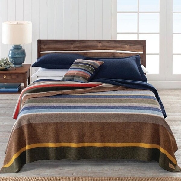 Pendleton Bridger Stripe Queen Blanket Overstock 32914040
