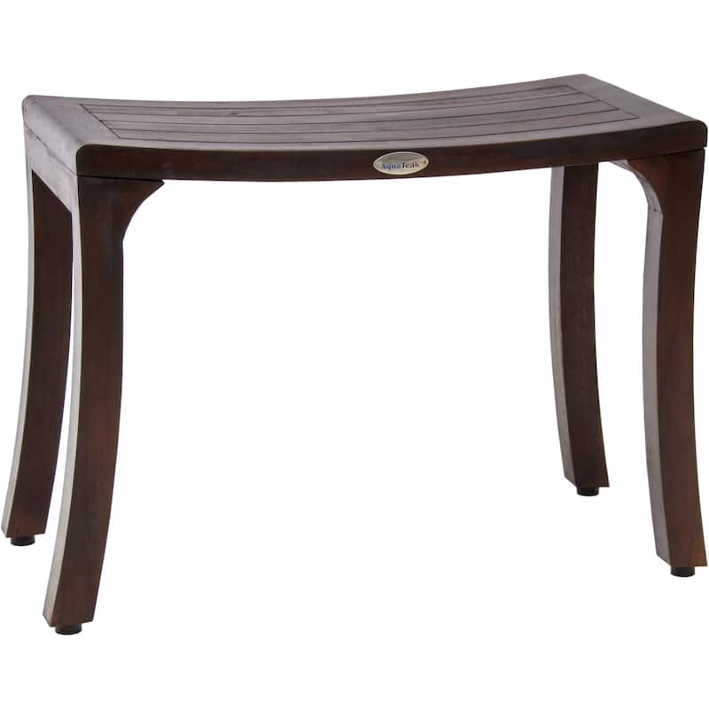 Patented Asia Curve Teak Shower Bench