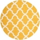 preview thumbnail 47 of 200, SAFAVIEH Handmade Cambridge Luisa Moroccan Trellis Wool Rug 8' Round - Gold/Ivory - Round
