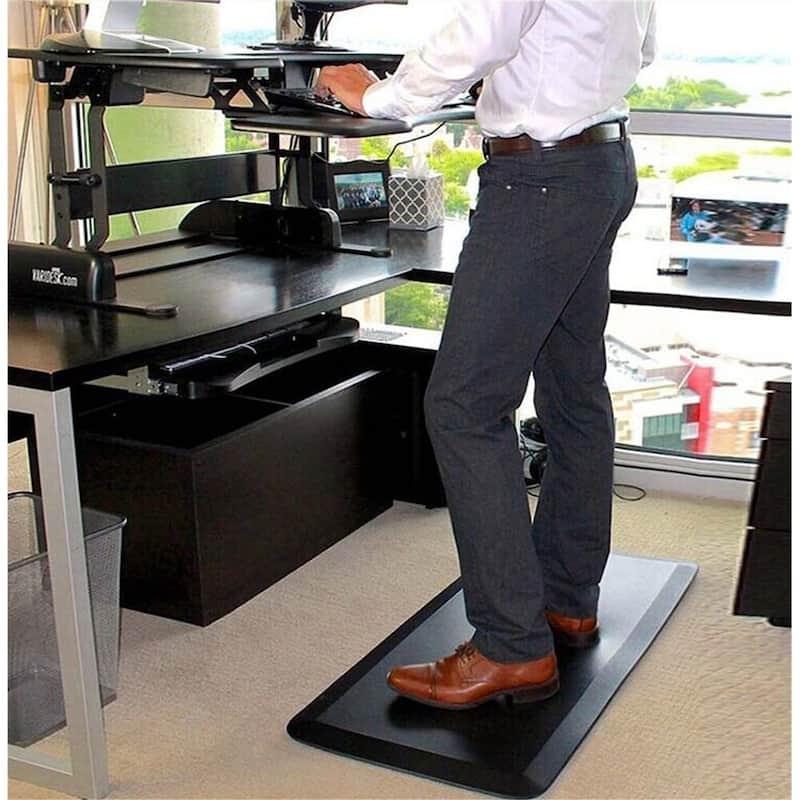 Black Anti-Fatigue Comfort Kitchen Office Mat