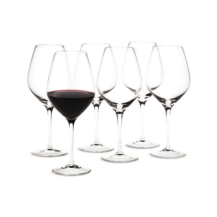 Holmegaard Cabernet Red Wine Glass, Clear, 6 pcs. - 17.6 oz