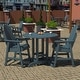 preview thumbnail 32 of 62, Highwood Commercial 3-Piece Adirondack 36" Bistro Counter Height Dining Set