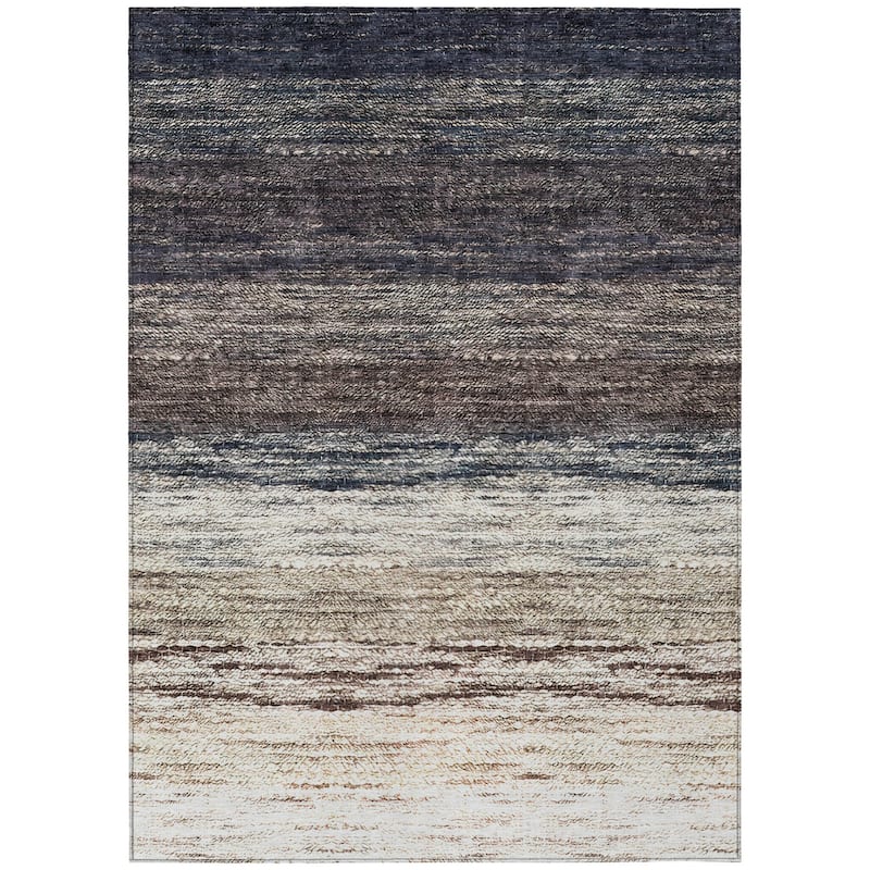 HomeRoots Ombre Transitional Rectangle Outdoor Rug