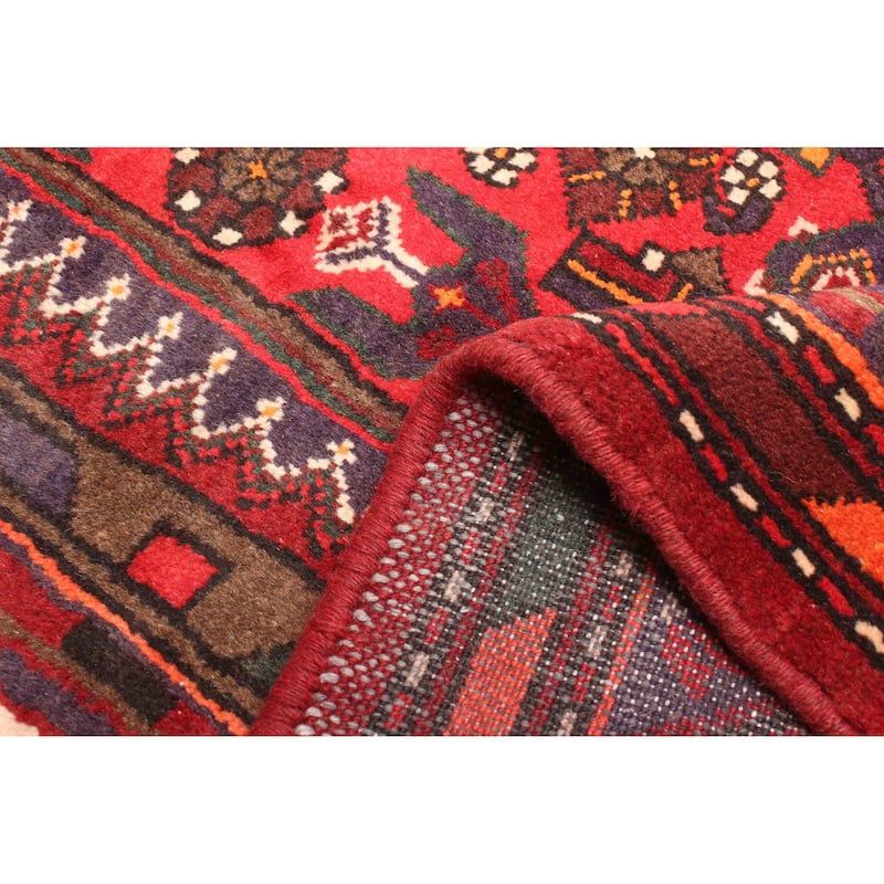 ECARPETGALLERY Hand-knotted Andelz Red Wool Rug - 4'2 x 6'7