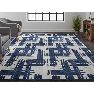 Remy Collection Rugs Remmy 3808F Abstract Transitional Area Rug - Bed Bath & Beyond - 40771432