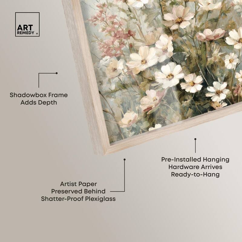 Heirloom Blossoms I Shadowbox by Art Remedy