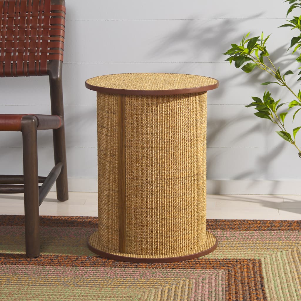 SAFAVIEH Home Natural/Brown 15"W x 15"L x 19"H Sisal Cat Scratch Sisal Poster - 15"W x 15"L x 19"H