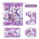 preview thumbnail 18 of 22, 4 Pcs HummingBird Flower Shower Curtain Sets with Rugs for Bathroom Decor, Vintage Floral (Hooks Not Included)