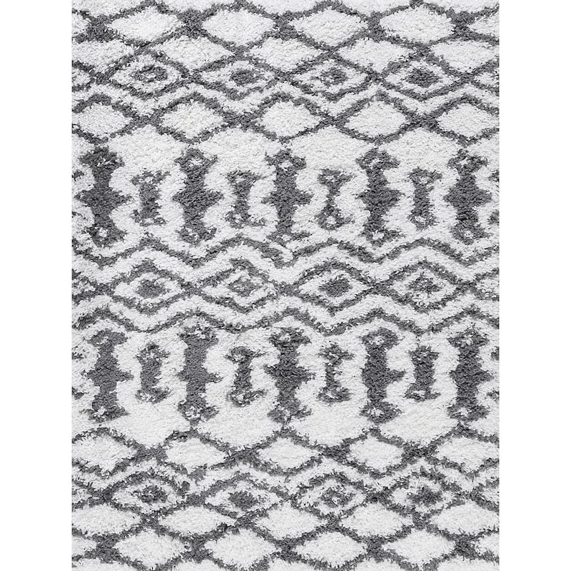 Joy Shag Mediterranean Geometric Indoor Area Rug